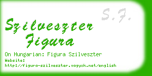 szilveszter figura business card